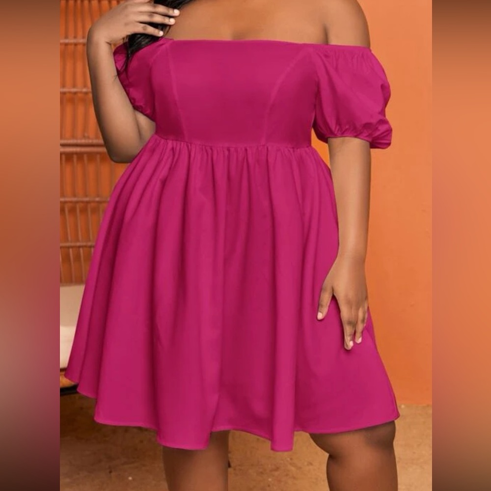 PINK OFF SHOULDER DRESS / BRAND NEW